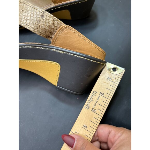 Alegria Womens Leather Wedge Sandals Size 40 9.5 - 10 - Picture 7 of 8